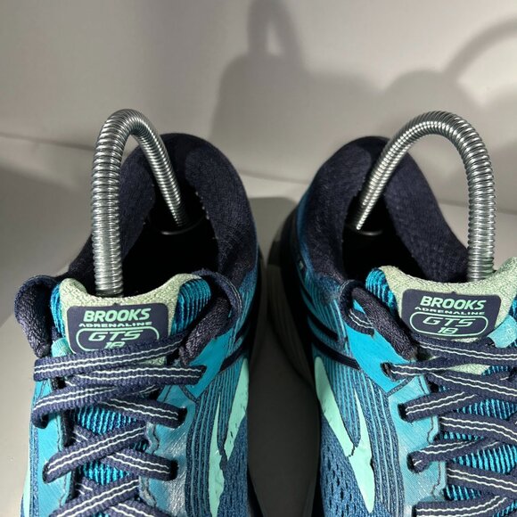 Brooks Adrenaline GTS 18 Womens Size 8 Running Shoes Blue Gym Walking Sneakers - Picture 3 of 12